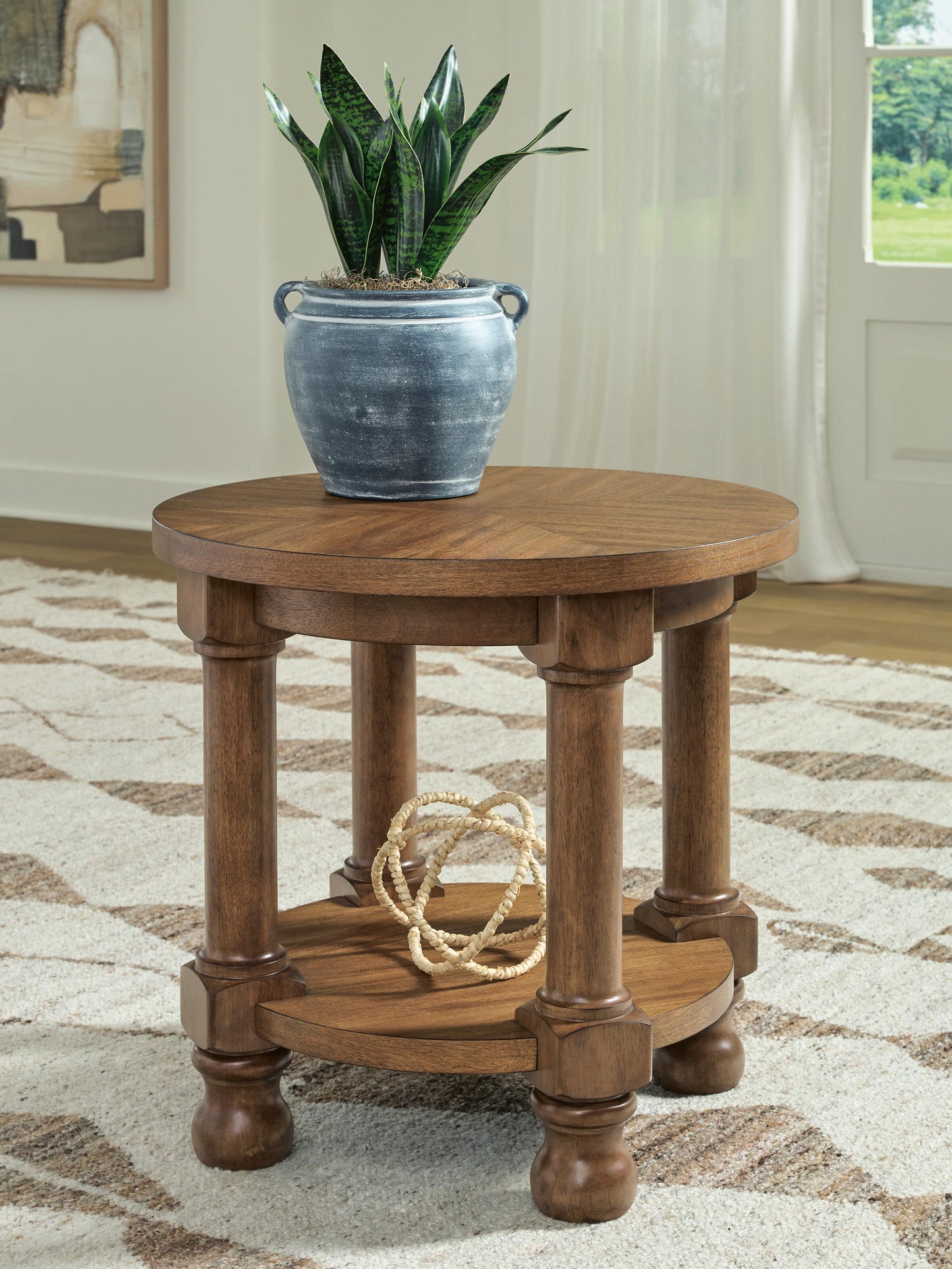 The Furniture Outlets - Ashley Furniture - Chadworth End Table - Round End Table - T614-6