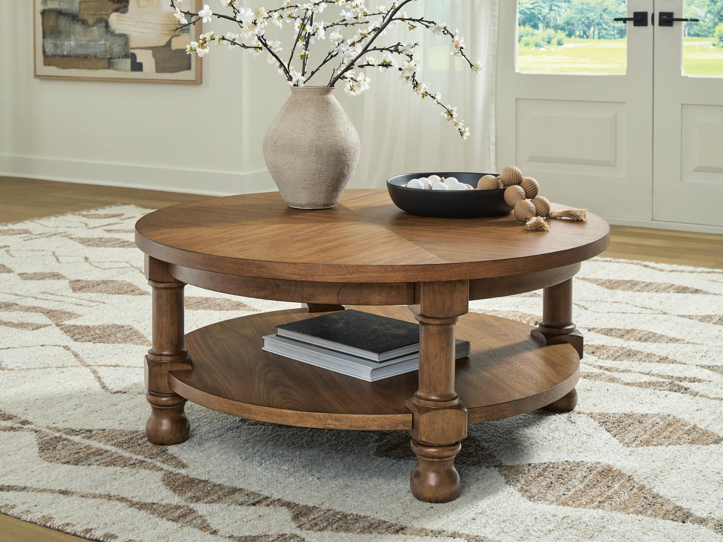 The Furniture Outlets - Ashley Furniture - Chadworth Coffee Table - Round Cocktail Table - T614-8