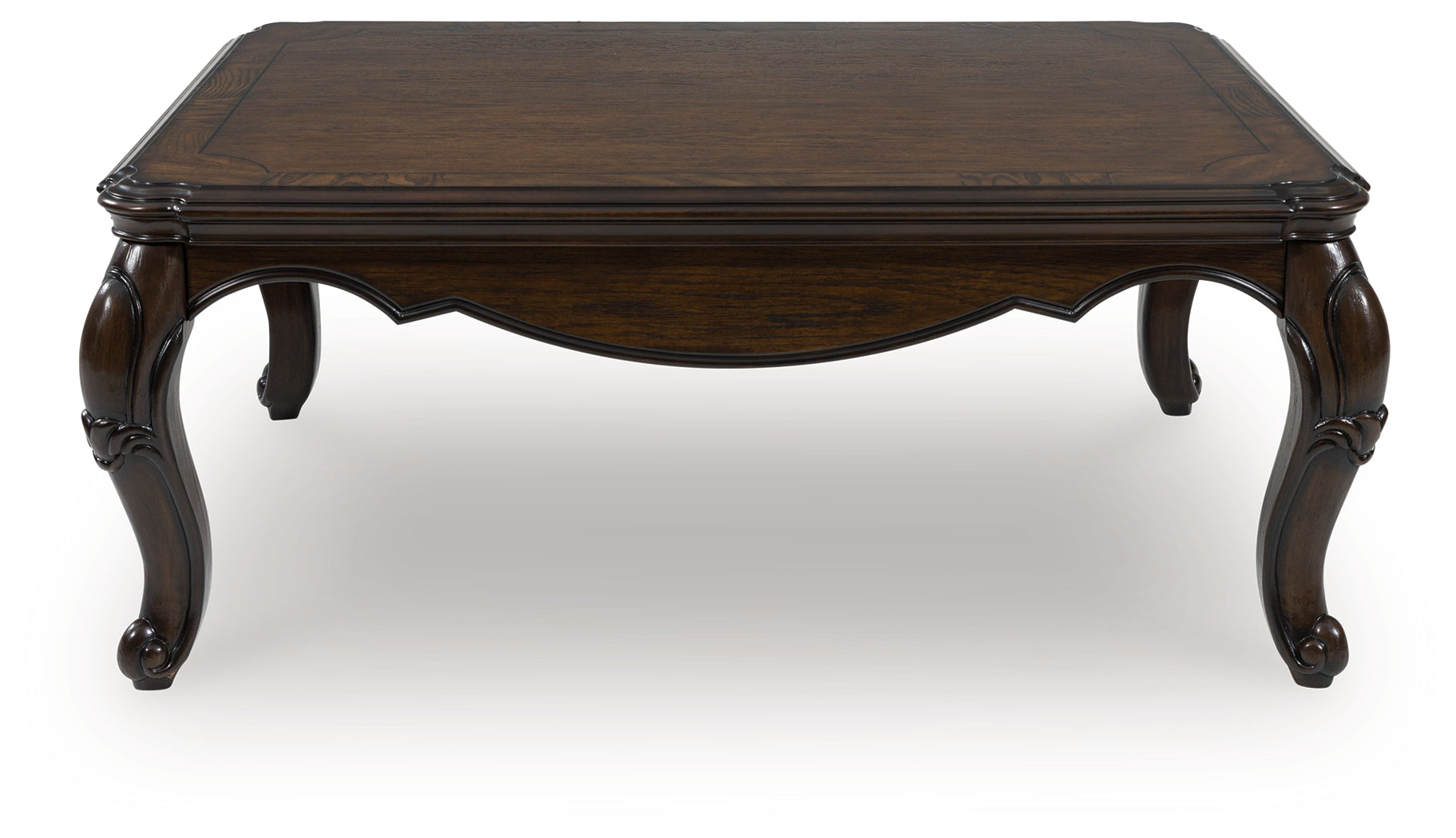 The Furniture Outlets - Ashley Furniture - Maylee Coffee Table - Rectangular Cocktail Table / Dark Brown - T617-1