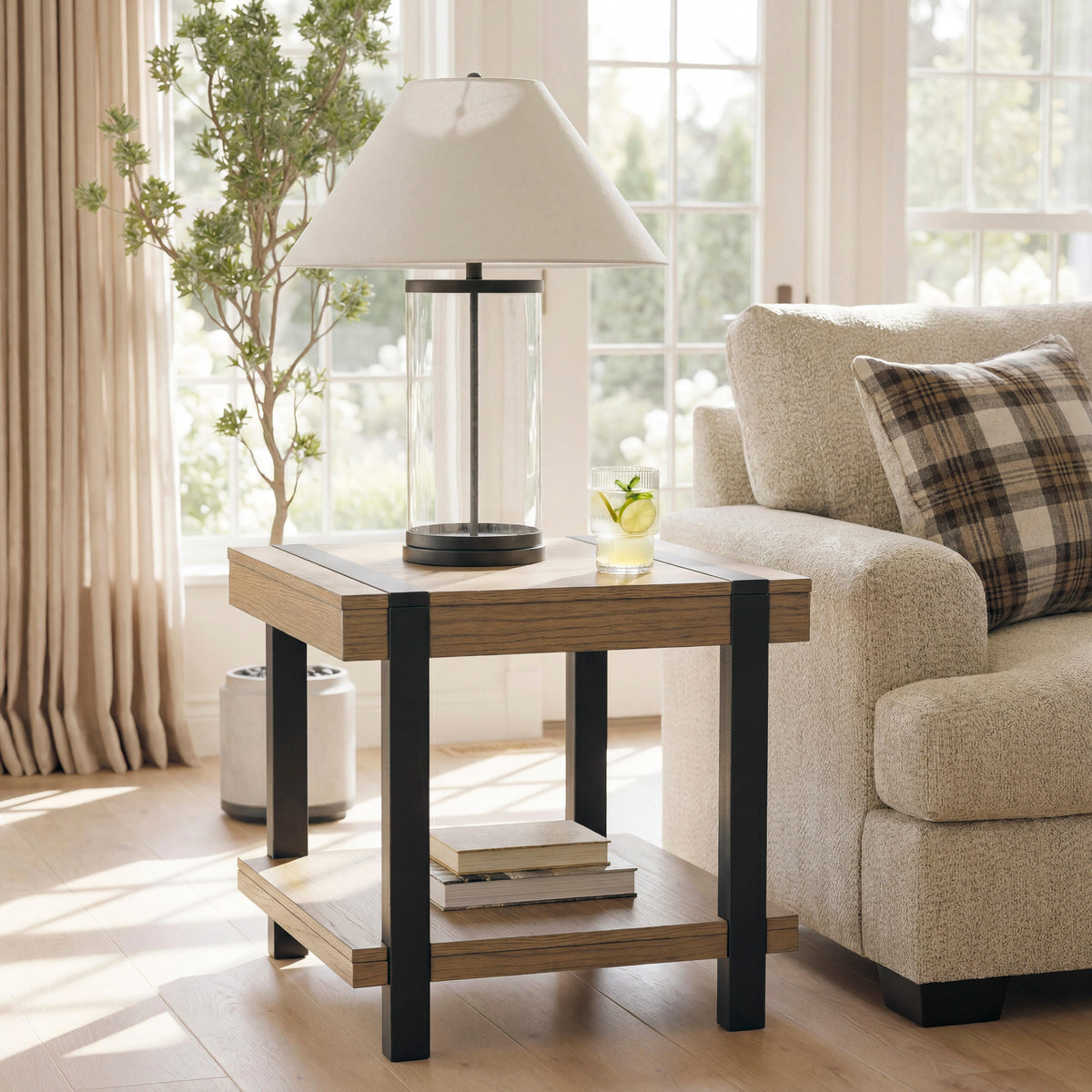 The Furniture Outlets - Ashley Furniture - Jorannti End Table - Square End Table - T631-2