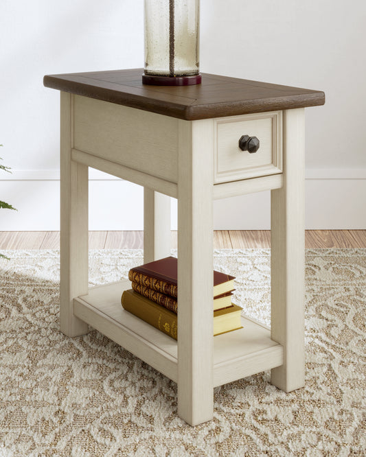 The Furniture Outlets - Ashley Furniture - Bolanburg Chairside End Table - Chair Side End Table / Two-tone - T637-107