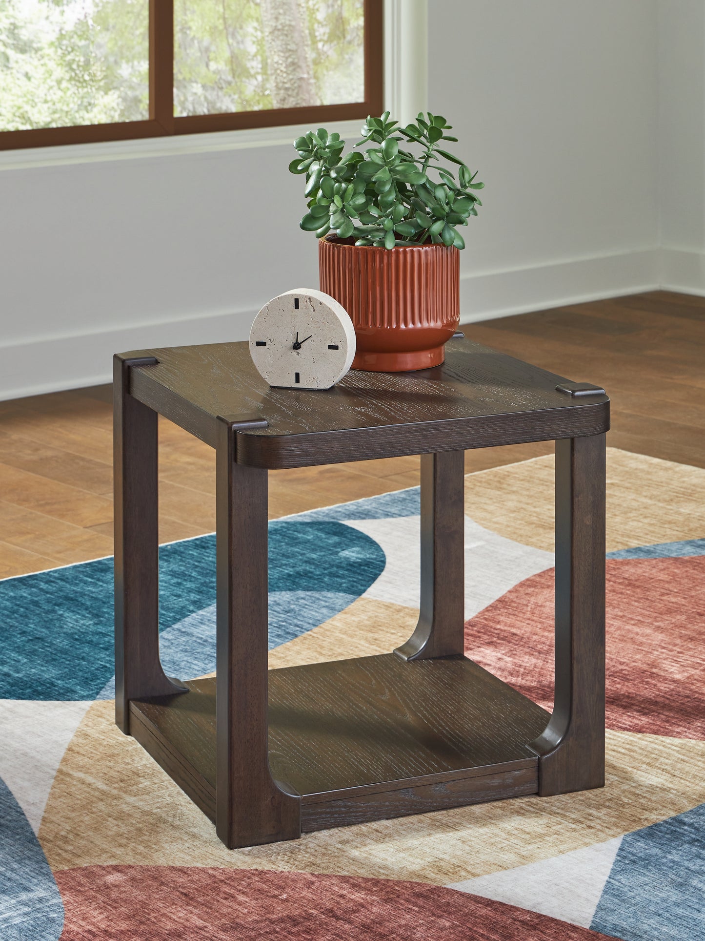 The Furniture Outlets - Ashley Furniture - Breckington End Table - Rectangular End Table / Dark Brown - T656-3