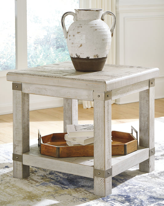 The Furniture Outlets - Ashley Furniture - Carynhurst End Table - Rectangular End Table / Whitewash - T929-3
