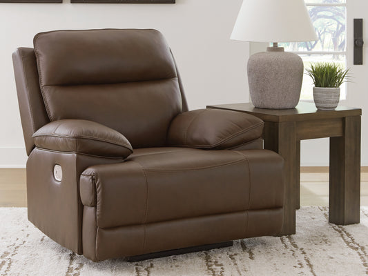 The Furniture Outlets - Ashley Furniture - VonRyan Living Room - PWR REC Loveseat/CON/ADJ HDRST / Tobacco - U1040018