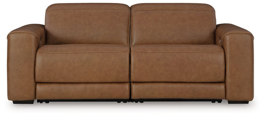 The Furniture Outlets - Ashley Furniture - Magic Man Sectional - 3-Piece Power Reclining Sectional Sofa / Caramel - PCU10700S2