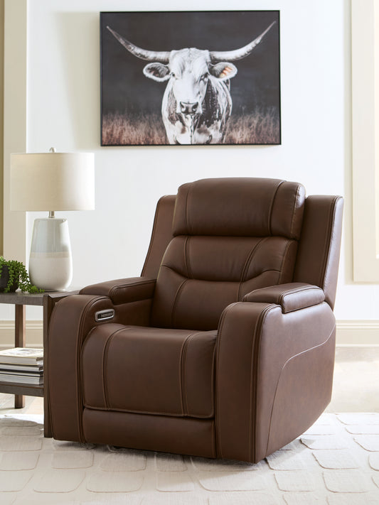 The Furniture Outlets - Ashley Furniture - Knightington Living Room - Power Recliner w/Audio Seating / Brown - PCU1160213A