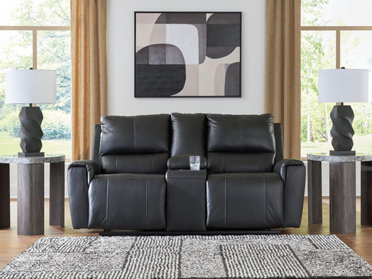 The Furniture Outlets - Ashley Furniture - Glossmore Living Room - Reclining Sofa / Black - PCU1170088