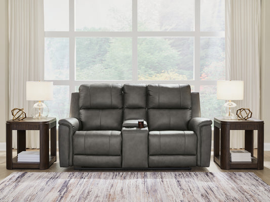 The Furniture Outlets - Ashley Furniture - Bleckley Living Room - PWR REC Loveseat/CON/ADJ HDRST - PCU1200018
