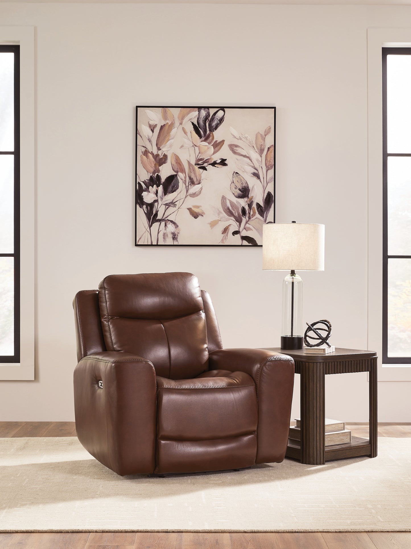 The Furniture Outlets - Ashley Furniture - Next Move Living Room - PWR Recliner/ADJ Headrest / Mahogany - PCU1210213