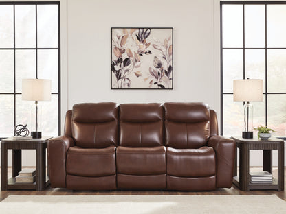 The Furniture Outlets - Ashley Furniture - Next Move Living Room - PWR REC Sofa with ADJ Headrest / Mahogany - PCU1210215