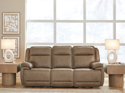 The Furniture Outlets - Ashley Furniture - Glencroft Living Room - PWR REC Sofa with ADJ Headrest - PCU1240015
