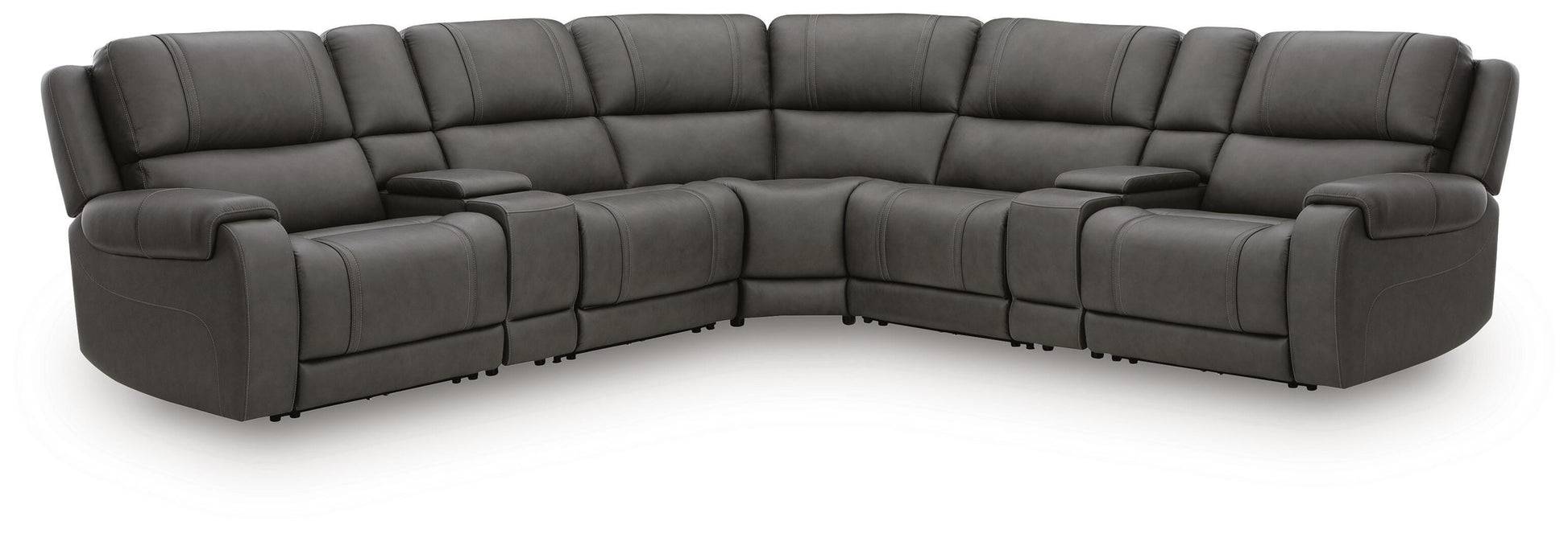 The Furniture Outlets - Ashley Furniture - 5Z - Pittson Sectional - 7-Piece Power Reclining Sectional - PCU12600S7