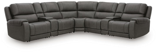 The Furniture Outlets - Ashley Furniture - 5Z - Pittson Sectional - 7-Piece Power Reclining Sectional - PCU12600S7