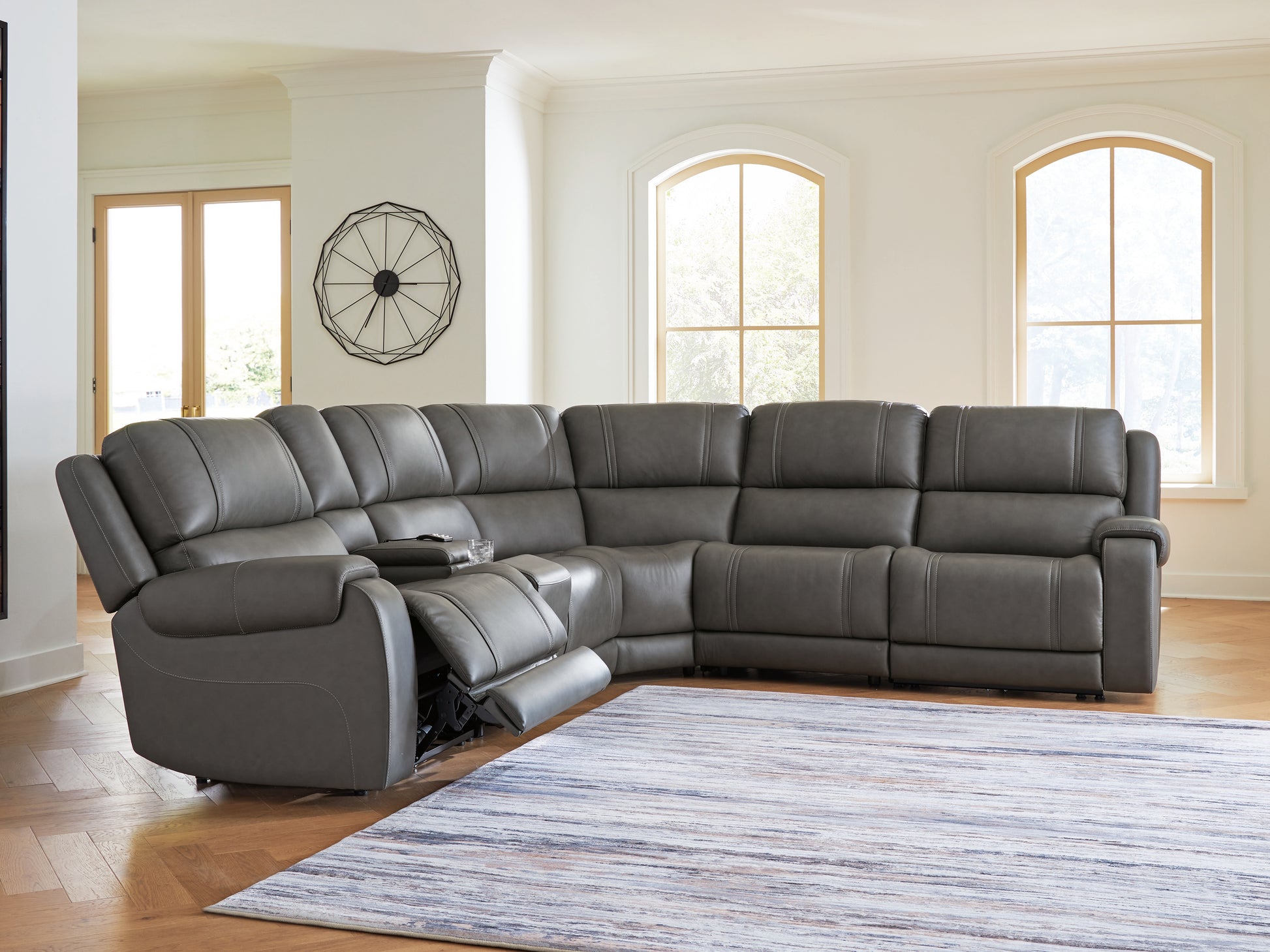 The Furniture Outlets - Ashley Furniture - 5Z - Pittson Sectional - 6-Piece Power Reclining Sectional - PCU12600S5