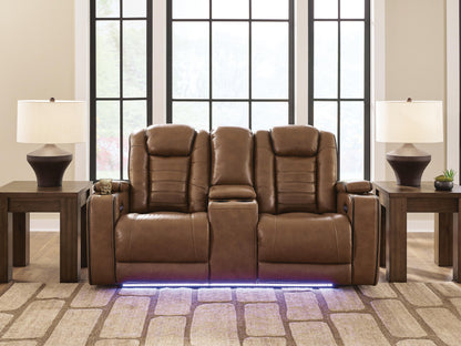 The Furniture Outlets - Ashley Furniture - Gruaro Living Room - PWR REC Loveseat/CON/ADJ HDRST - PCU1420018