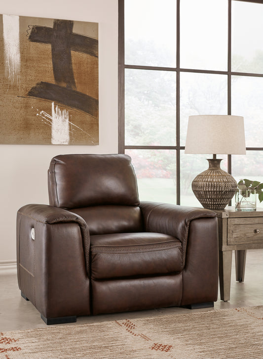 The Furniture Outlets - Ashley Furniture - Alessandro Living Room - PWR Recliner/ADJ Headrest / Garnet - U2550113