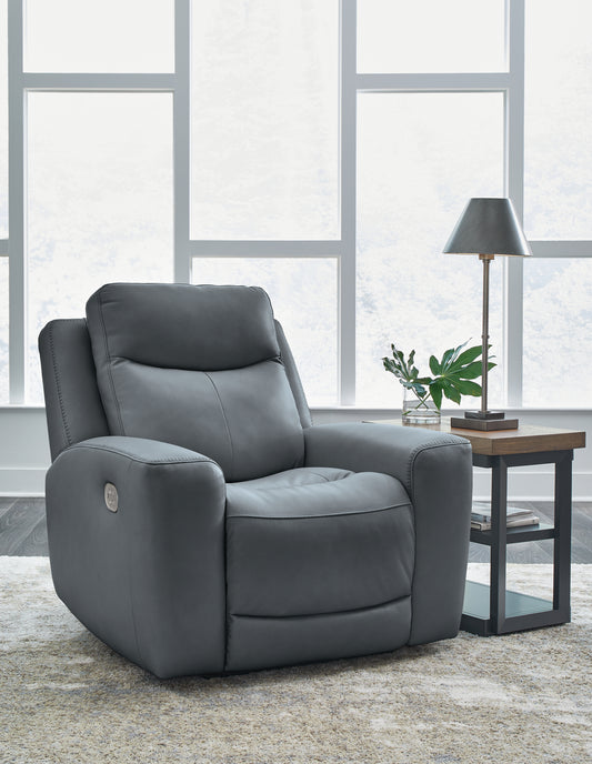 The Furniture Outlets - Ashley Furniture - Mindanao Living Room - PWR Recliner/ADJ Headrest / Steel - U5950413