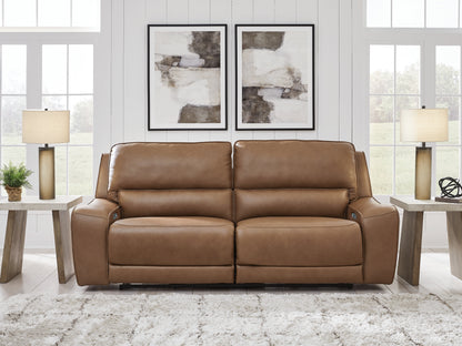 The Furniture Outlets - Ashley Furniture - DeepWakes Living Room - 2 Seat PWR REC Sofa ADJ HDREST / Caramel - PCU6260647