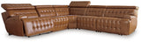 3-Piece Power Reclining Sectional Loveseat with Console