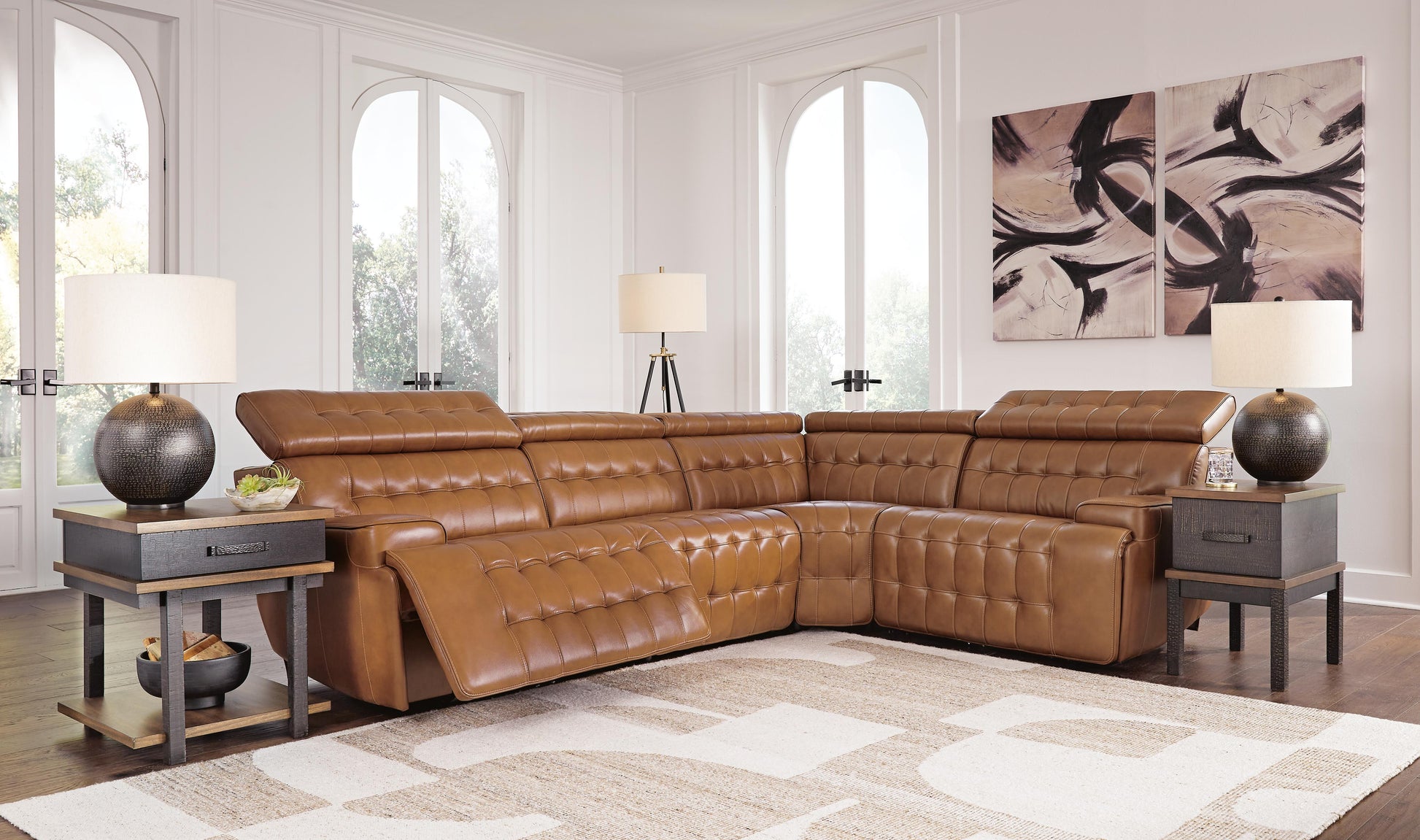The Furniture Outlets - Ashley Furniture - Temmpton Sectional - 4-Piece Reclining Sectional / Chocolate - U92708S6