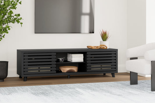 The Furniture Outlets - Ashley Furniture - Danziar TV Stand - 72" / Black - W1013-68