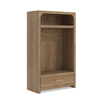 The Furniture Outlets - Ashley Furniture - Dovander Hall Tree with Storage Bench - Hall Tree with Storage Bench - W1121-79