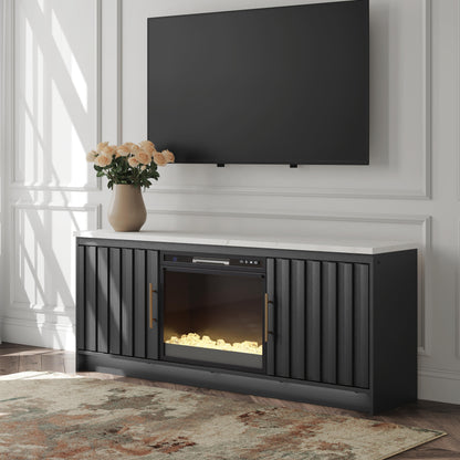 The Furniture Outlets - Ashley Furniture - Cadmori 63" TV Stand with Electric Fireplace - 63" TV Stand with Electric Fireplace - W2616W1