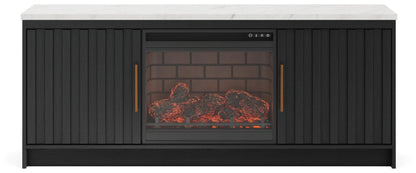 Cadmori 63" TV Stand with Electric Fireplace