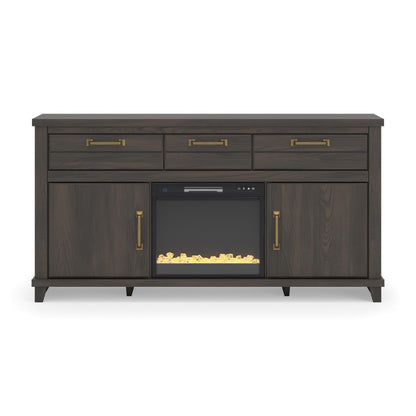 Brazen Valley 71" TV Stand with Electric Fireplace