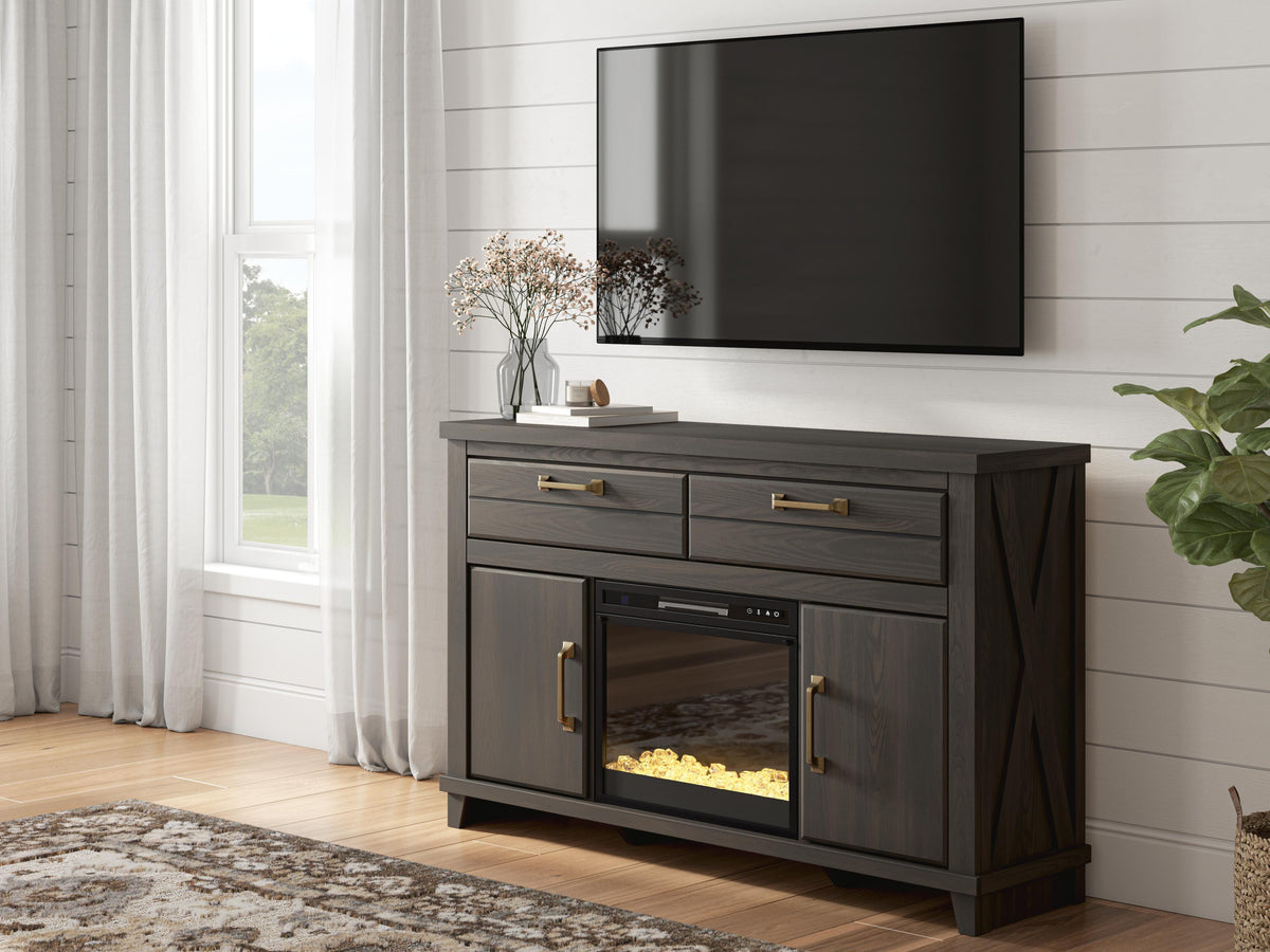 Brazen Valley 60" TV Stand with Electric Fireplace