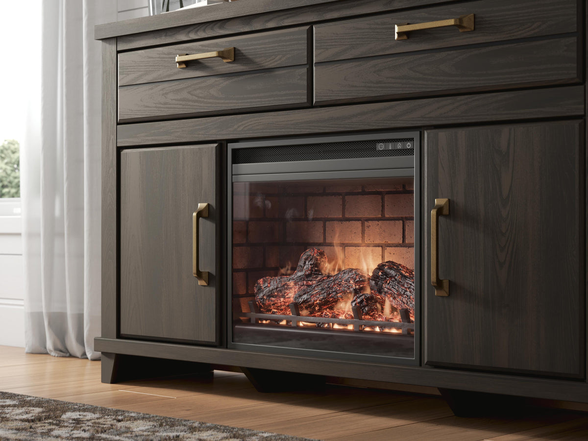 Brazen Valley 60" TV Stand with Electric Fireplace