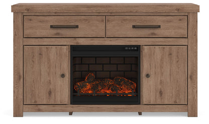 Garistyn 62" TV Stand with Electric Fireplace
