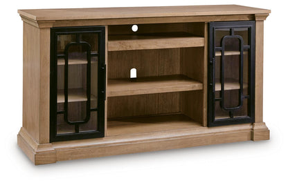The Furniture Outlets - Ashley Furniture - Wittenmyer TV Stand - 72" / Natural/Black - W794-68