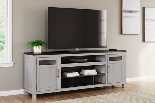 The Furniture Outlets - Ashley Furniture - Darborn 88" TV Stand - 88" / Gray/Brown - W796-68