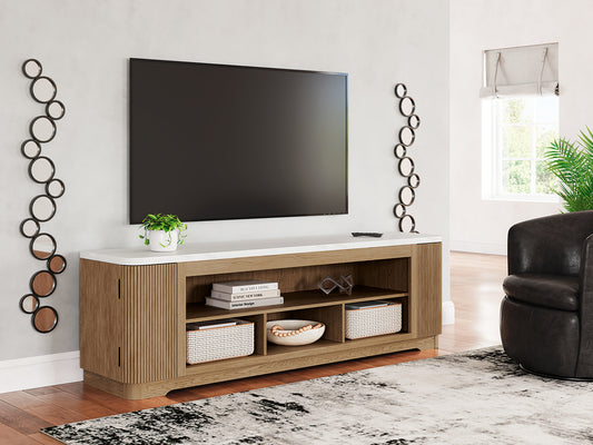 The Furniture Outlets - Ashley Furniture - Camdill 80" TV Stand - 80" / Light Brown - W808-68