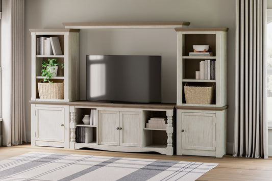 The Furniture Outlets - Ashley Furniture - Havalance Entertainment Center - Bridge / Two-tone - W814-35