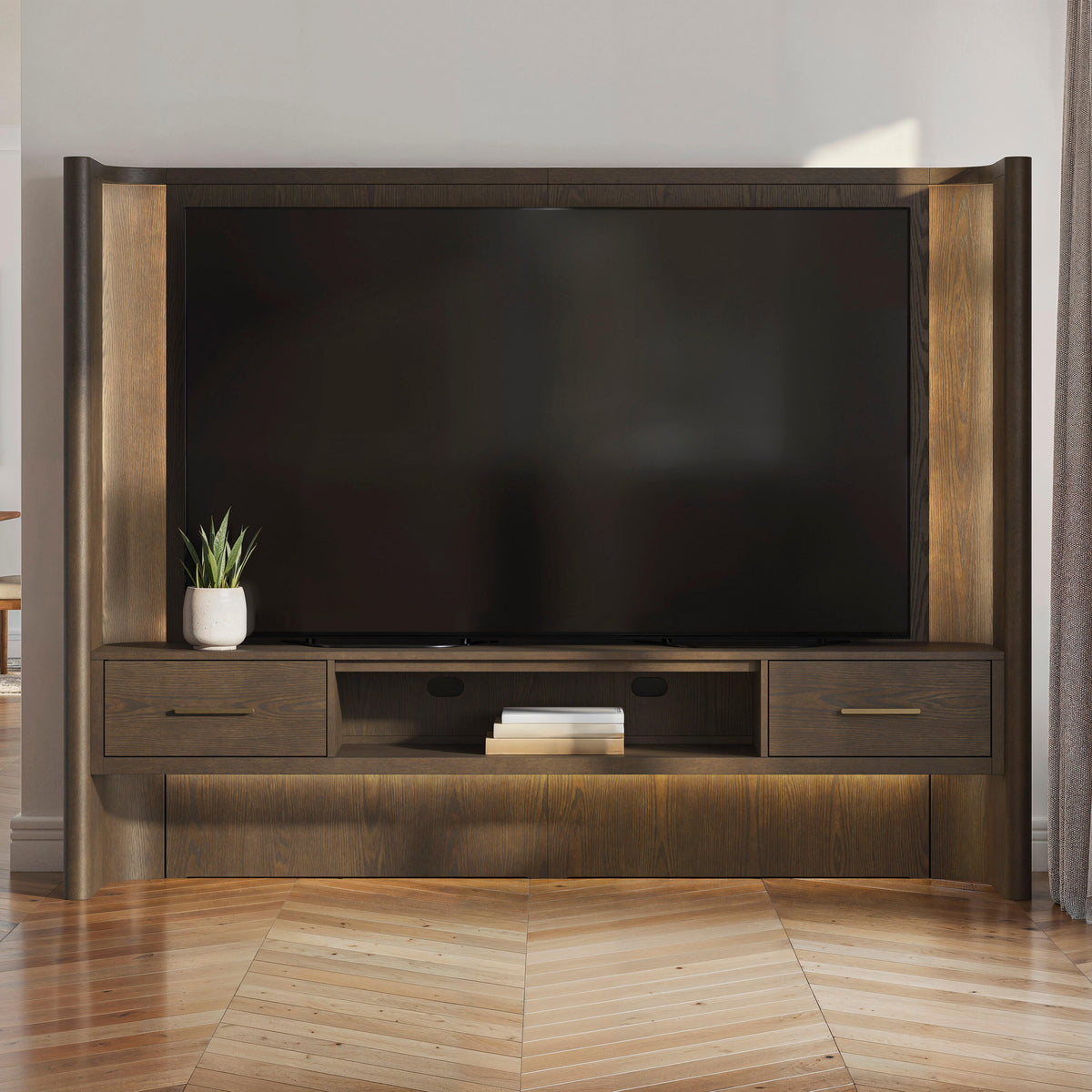 The Furniture Outlets - Ashley Furniture - Darimore TV Wall Console - TV Wall Console - W984W1